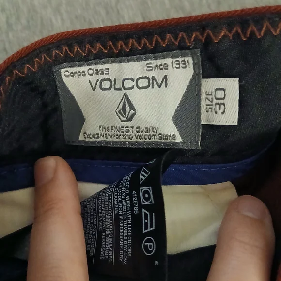 Volcom Men's Rust Pants - Picture 2 of 3